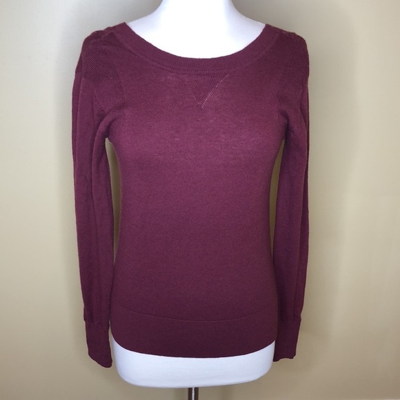 Lululemon Sunset Savasana Wine Berry Merino Wool Sweater 4 - Picture 1 of 10